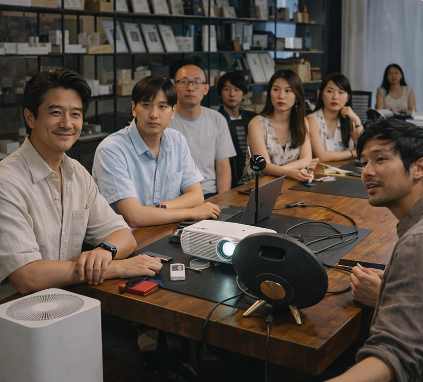 บรรยากาศการประชุมทีมงานสถาปนิกและผู้จัดการโครงการ ไทย-ฮ่องกง-จีน ของ Luke Studio Bangkok