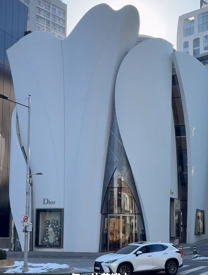 Dior花瓣狀店鋪設計