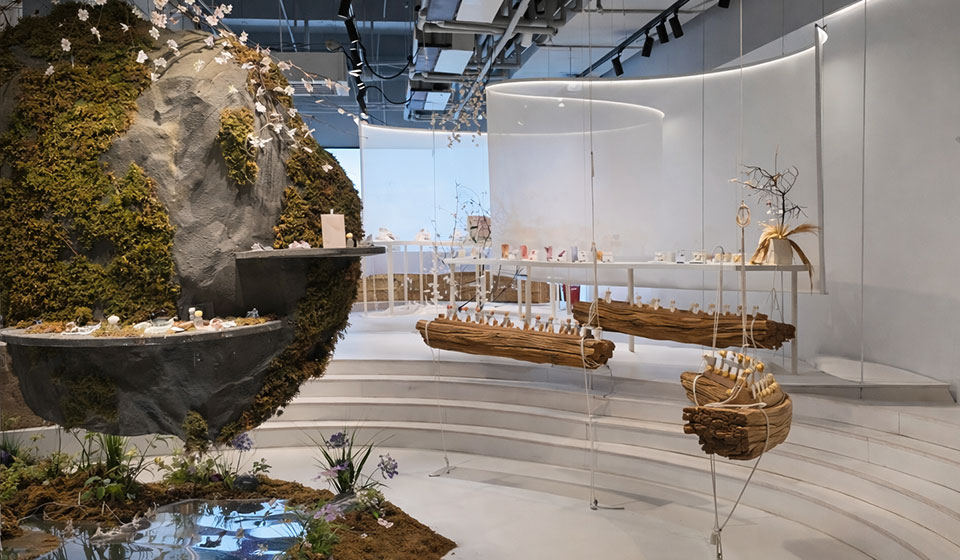 งานตกแต่งโชว์รูมแบรนด์เนม ตู้โชว์สินค้าสั่งทำและระบบแสงสำหรับ Retail